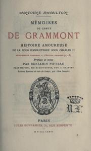 Front cover of Mémoires du comte de Grammont by Count Anthony Hamilton