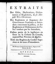 Front cover of Extraits des edits, declarations, ordonnances et reglemens de Sa Majesté très chrétienne by François Joseph Cugnet