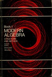 Front cover of Modern algebra by Mary P. Dolciani