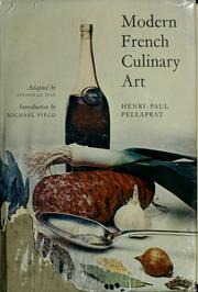 Cover of Modern French culinary art by Henri Paul Pellaprat