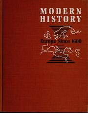 Front cover of Modern history by Carl Lotus Becker