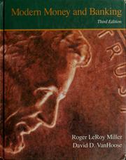 Front cover of Modern money and banking by Roger LeRoy Miller