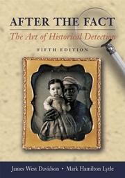 Front cover of After the Fact, with Primary Source Investigator CD by James West Davidson