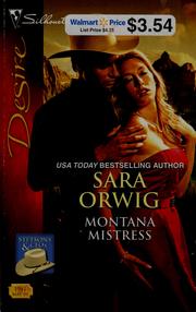 Front cover of Montana mistress by Sara Orwig