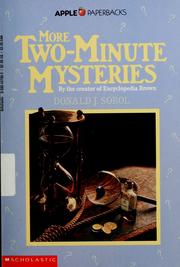Front cover of More Two Minute Mysteries by Donald J. Sobol