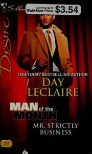 Front cover of Mr. Strictly Business by Day Leclaire