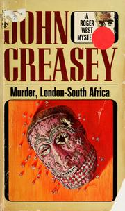 Front cover of Murder, London-South Africa by John Creasey
