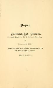 Front cover of My service in the U.S. colored cavalry by Frederick W. Browne