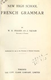 Front cover of New High School French Grammar by W. H. Fraser