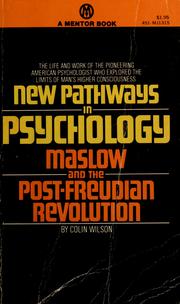 Front cover of New pathways in psychology by Colin Wilson