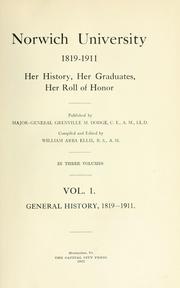 Front cover of Norwich University, 1819-1911 by William Arba Ellis