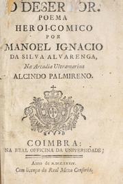 Cover of O Desertor by Manuel Ignacio da Silva Alvarenga