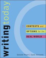 Front cover of Writing Today with Student Access to Catalyst by Donald Pharr