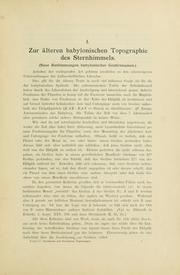 Cover of Sternkunde und Sterndienst in Babel by Franz Xaver Kugler