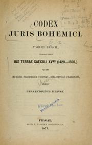 Front cover of Codex juris Bohemici by Bohemia (Kingdom)