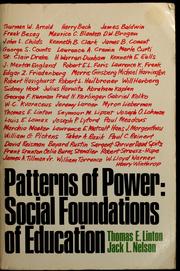 Cover of Patterns of power by Thomas Edward Linton