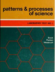 Cover of Patterns and processes of science by J. A. M. Brock