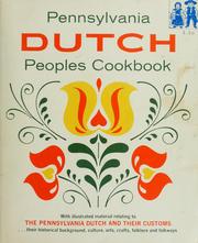 Front cover of The Pennsylvania Dutch peoples cookbook by Lillie S. Lustig