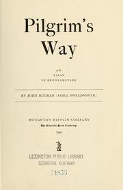 Cover of Pilgrim's way by John Buchan