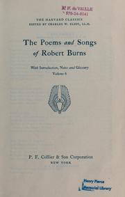 Cover of The poems and songs of Robert Burns by Robert Burns