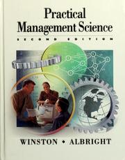 Cover of Practical management science by Wayne L. Winston