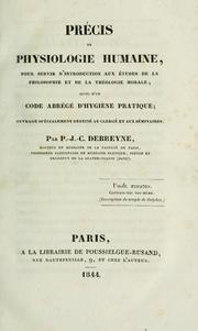 Front cover of Précis de physiologie humaine by Pierre Jean Corneille Debreyne