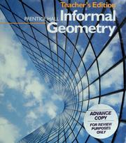 Cover of Prentice Hall informal geometry by Unknown