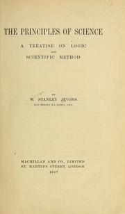Front cover of The principles of science by William Stanley Jevons