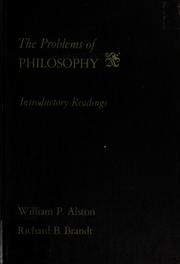 Cover of The problems of philosophy by William P. Alston