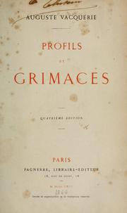 Cover of Profils et grimaces by Auguste Vacquerie