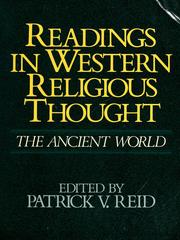 Cover of Readings in Western religious thought by Patrick V. Reid