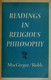 Cover of Readings in religious philosophy by Geddes MacGregor