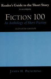 Front cover of Reader's guide to the short story by James H. Pickering