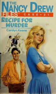 Front cover of Recipe for murder by Carolyn Keene