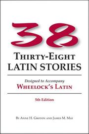 Cover of Thirty-eight Latin Stories by Anne H. Groton