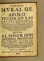 Front cover of Corona mural de Apolo by Joan de Escalona y Agüero
