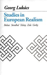 Front cover of Studies in European realism by György Lukács