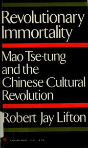Cover of Revolutionary immortality by Robert Jay Lifton