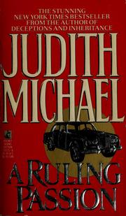Cover of A ruling passion by Judith Michael