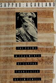 Cover of Sappho, a garland by Sappho