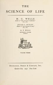 Front cover of The science of life by H. G. Wells