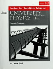 Cover of Sears and Zemansky's university physics by A. Lewis Ford