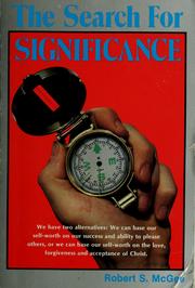 Front cover of The search for significance by Robert S. McGee