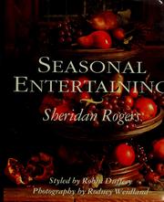 Front cover of Seasonal entertaining by Sheridan Rogers