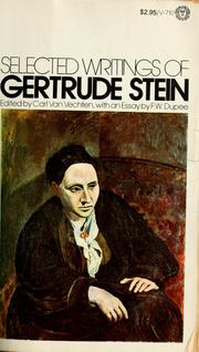 Front cover of Selected Writings of Gertrude Stein by Gertrude Stein