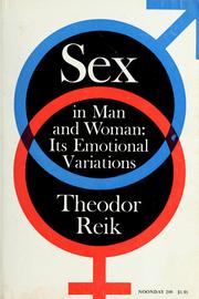Cover of Sex in man and woman by Theodor Reik
