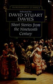 Cover of Short stories from the nineteenth century by David Stuart Davies