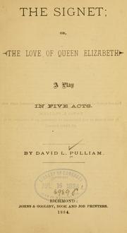 Cover of The signet by David Lloyd Pulliam