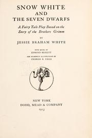 Front cover of Snow White and the seven dwarfs by Jessie Braham White