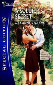 Front cover of A soldier's secret by RaeAnne Thayne